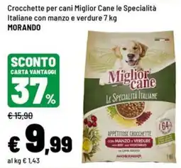 Iper La Grande Crocchette per cani Miglior Cane le Specialità Italiane con manzo e verdure offerta