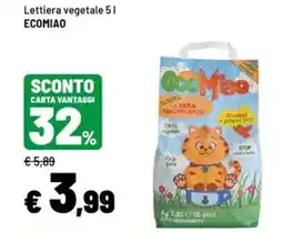 Iper La Grande Lettiera vegetale ECOMIAO offerta