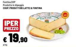 Iper La Grande Fontina DOP offerta