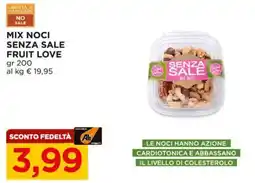 Alì Supermercati Mix noci senza sale fruit love offerta