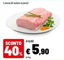 Iper La Grande Lonza di suino a pezzi offerta