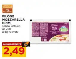 Alì Supermercati Filone mozzarella Brimi senza lattosio offerta