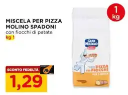 Alì Supermercati Miscela per pizza Molino Spadoni con fiocchi di patate offerta