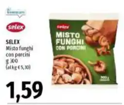 Emi Supermercati Selex Misto funghi con porcini offerta