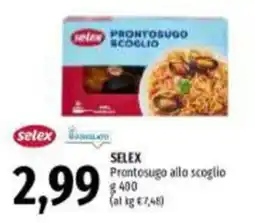 Emi Supermercati Selex Prontosugo allo scoglio offerta