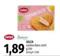 Emi Supermercati Selex cordon bleu cotti offerta