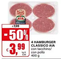 Il Gigante Hamburger classico AIA offerta