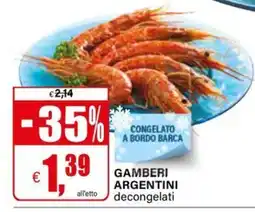 Il Gigante Gamberi argentini decongelati offerta