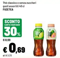 Iper La Grande Thè classico o senza zuccheri Fuzetea offerta