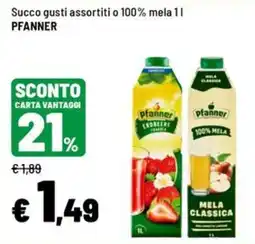 Iper La Grande Succo gusti assortiti Pfanner offerta
