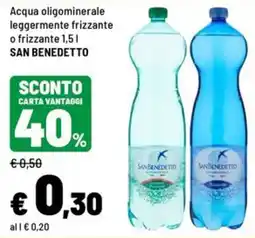 Iper La Grande Acqua oligominerale San Benedetto offerta