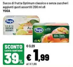 Iper La Grande Succo di frutta Optimum YOGA offerta