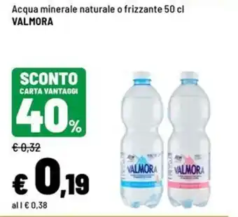 Iper La Grande Acqua minerale naturale o frizzante Valmora offerta
