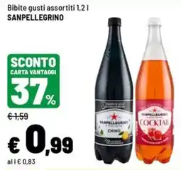 Iper La Grande Bibite gusti assortiti SANPELLEGRINO offerta