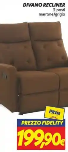 Iper Super Conveniente Divano Recliner Pittia offerta