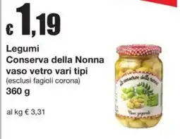 Sì con te Superstore Legumi Conserva della Nonna offerta