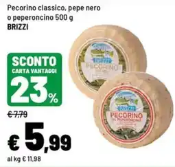Iper La Grande Pecorino classico BRIZZI offerta