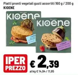 Iper La Grande Piatti pronti vegetali gusti assortiti KIOENE offerta