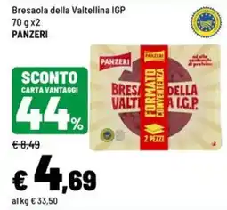 Iper La Grande Bresaola della Valtellina IGP Panzeri offerta