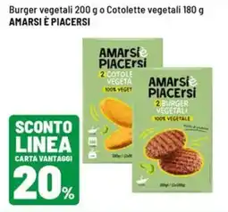 Iper La Grande AMArSi PIACERSI Burger vegetali offerta