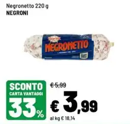 Iper La Grande Negronetto Negroni offerta