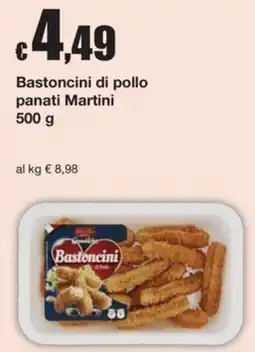 Sì con te Supermercati Bastoncini di pollo panati Martini offerta
