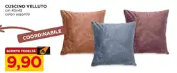 Alì Supermercati Cuscino velluto offerta