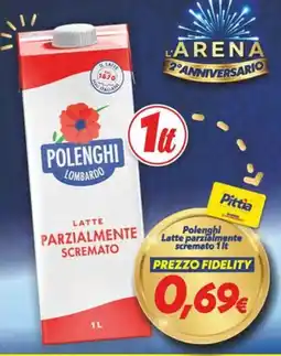 Iper Super Conveniente Polenghi latte parzialmente scremato offerta