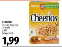 Emi Supermercati Cheerios Cereali integrali al miele offerta