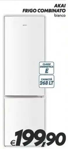 Iper Super Conveniente Akai frigo combinato bianco offerta