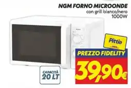 Iper Super Conveniente NGM forno microonde con grill bianco/nero offerta