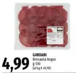 Emi Supermercati Gardani Bresaola Angus offerta
