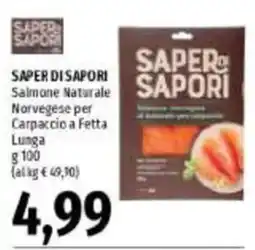Emi Supermercati Saper di Sapori Salmone Naturale Norvegese offerta