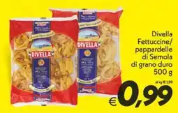 Iper Super Conveniente Divella Fettuccine/pappardelle di Semola di grano duro offerta