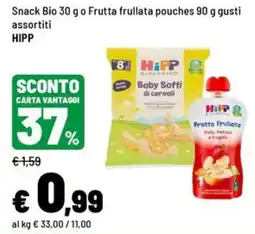 Iper La Grande Snack Bio Frutta frullata offerta