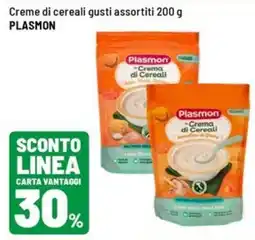 Iper La Grande Creme di cereali PLASMON offerta