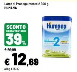 Iper La Grande Latte di Proseguimento Humana offerta