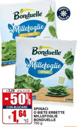 Il Gigante Spinaci o Biete Erbette Millefoglie Bonduelle offerta