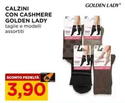 Alì Supermercati Calzini con cashmere Golden Lady offerta
