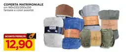 Alì Supermercati Coperta matrimoniale Studio Casa offerta