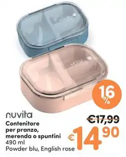 Ideal Bimbo nuvita Contenitore per pranzo, merenda o spuntini offerta