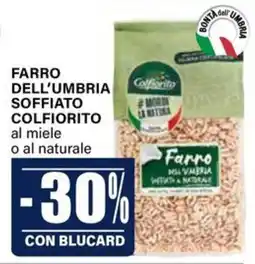Il Gigante Farro dell'Umbria soffiato colfiorito offerta