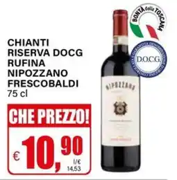 Il Gigante Chianti riserva docg Rufina Nipozzano Frescobaldi offerta