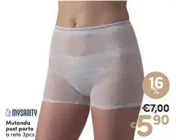 Ideal Bimbo Mysanity mutanda post parto a rete 3pcs offerta
