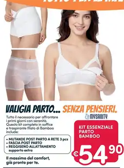 Ideal Bimbo Kit essenziale parto bamboo offerta