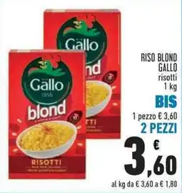 Conad City Riso blond Gallo offerta