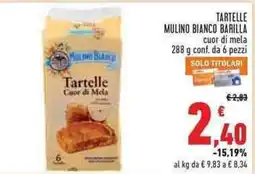 Conad City Tartelle Mulino Bianco cuor di mela offerta
