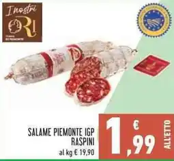 Conad City Salame Piemonte IGP Raspini offerta