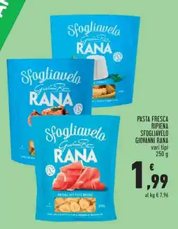 Conad City Pasta fresca ripiena sfogliavelo giovanni rana offerta