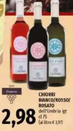 Emi Supermercati Chiorri bianco/rosso/rosato dell'Umbria igt offerta